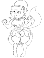 artist:akunim caturday corruption_of_champions cosplay mrs._katswell tuff_puppy // 538x707 // 63KB