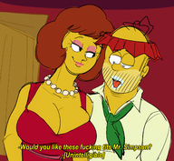 artist:dbaru homer_simpson maude_flanders the_simpsons // 1365x1261 // 595KB