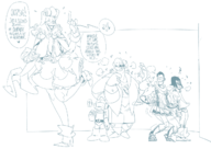 coc artist:pennc boy_o_war donna_dynamo doug_infinite kid_valor rad_boy sorority_of_sentinels the_crusaders the_developing_adventures_of_golden_girl wardrobe_malfunction // 1310x926 // 370KB