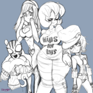 artist:roumgu big_hero_6 cosplay crossovers cutie_honey dc gaz_membrane go-go_tomago honey_kisaragi invader_zim kamala_khan marvel ms._marvel pantha teen_titans // 1280x1280 // 1.0MB