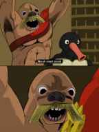 comics fist_of_the_north_star giant_walrus parody pingu // 800x1067 // 385KB