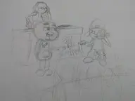 artist:5h1ft crossovers gumball_watterson parappa parappa_the_rapper the_amazing_world_of_gumball wip // 3264x2448 // 2.6MB