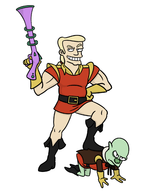 beauty_and_the_beast disney fusion futurama gaston kif_kroker lefou zapp_brannigan // 1656x2249 // 472KB