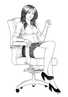 artist:hawkgirl dc diana_prince office_lady wonder_woman // 1240x1754 // 429KB