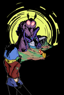 artist:slugmanoctavious bprd crossovers dark_horse hilda hilda_(series) mothman // 1984x2921 // 951KB