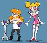 artist:cephalophilia dee_dee dexter dexter's_laboratory rule_63 // 1013x938 // 353KB