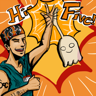 crossovers high_five_ghost regular_show scrubs the_todd // 500x500 // 186KB