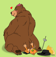 artist:dbaru artist:flaminhotcheatoes caturday dreamworks mama_bear nude puss_in_boots shrek_(series) vaginal // 1316x1332 // 347KB