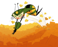 artist:herny disney ducktales my_life_as_a_teenage_robot parody scrooge_mcduck vexus // 1350x1096 // 446KB