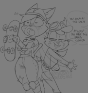 artist:dbaru caturday delia maxine murphy_and_mitzi // 1241x1316 // 519KB