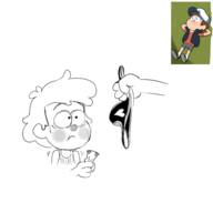 artist:smeet dipper_pines gravity_falls // 3200x3200 // 995KB