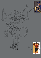 artist:liefeldianabomination avatar:_the_last_airbender barbara_gordon batgirl dc demon_toph fusion toph_beifong // 1216x1722 // 382KB