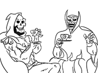 artist:smagg crossovers ghostbusters masters_of_the_universe prime_evil skeletor // 800x600 // 205KB