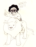 artist:swallow lion mad_max parody steven_quartz_universe steven_universe // 686x900 // 785KB