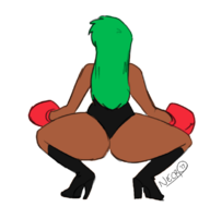 artist:necrolepsy nicki_minaj ok_ko!_let's_be_heroes parody punching_judy // 789x780 // 145KB