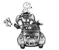 batman big_red_car bruce_banner bruce_wayne crossovers dc hulk marvel peter_parker spider-man the_wiggles // 1119x956 // 89KB