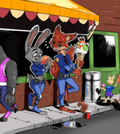 artist:wargaz2783 colors_by_anonymous disney judy_hopps nick_wilde zootopia // 1000x1119 // 984KB