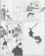 artist:cdanon comics cosplay crossovers daffy_duck dc jack kal-el looney_tunes mr._colympus_2025 samurai_jack superman // 1270x1591 // 672KB