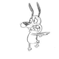 animated cosplay courage courage_the_cowardly_dog johnny_bravo johnny_bravo_(series) mr._colympus_2024 // 1000x1000 // 3.2MB