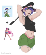 artist:muffynbunarts capcom ed_edd_n_eddy final_fight fusion kanker_sisters marie_kanker poison // 976x1173 // 439KB