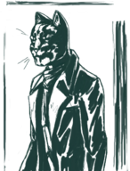 artist:redout blacksad caturday dc fusion john_blacksad rorschach watchmen // 503x662 // 279KB