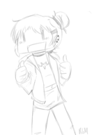 artist:rgm cosplay foster's_home_for_imaginary_friends frankie_foster hidamari_sketch miyako // 1100x1600 // 358KB