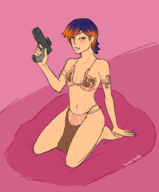 artist:discount_supervillain cosplay princess_leia sabine_wren slave_leia star_wars // 849x1028 // 299KB