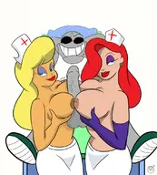 animaniacs bosom_buddies crossovers hello_nurse jessica_rabbit mbthomas titfuck topless who_framed_roger_rabbit // 972x1080 // 725KB