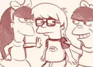 artist:h lisa_simpson sherri_mackleberry terri_mackleberry the_simpsons // 942x680 // 273KB