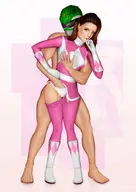 fingering green_ranger hankokomo pink_ranger power_rangers // 2480x3508 // 1.5MB