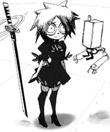 2b artist:rexhastala cosplay i_can't_sleep nia nier // 1000x1200 // 439KB