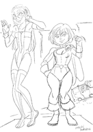 artist:liefeldianabomination atlee big_hero_6 cosplay dc fredzilla go-go_tomago honey_lemon marvel power_girl terra wasabi // 1012x1432 // 513KB