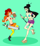 artist:discount_supervillain jack ravers rule_63 samurai_jack the_scotsman // 1209x1380 // 489KB