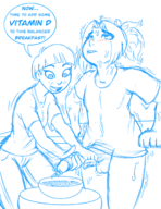 artist:liquidmark-alpha bottomless emmett_bennett handjob questionable_content samantha_bean // 1275x1650 // 1.0MB