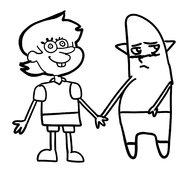 amity_blight artist:shupitu-laka crossovers fusion luz_noceda patrick_star spongebob_squarepants spongebob_squarepants_(series) the_owl_house // 1728x1734 // 283KB