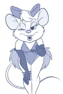 artist:chadrocco disney miss_kitty_mouse the_great_mouse_detective // 704x1046 // 291KB