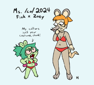 artist:capital-h crossovers fink ms._co_2024 ok_ko!_let's_be_heroes smiling_friends zoey // 1102x995 // 267KB