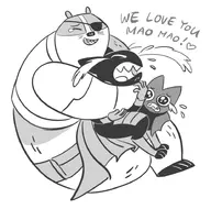 adorabat badgerclops c2ndy2c1d mao_mao mao_mao_heroes_of_pure_heart // 923x915 // 140KB