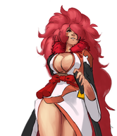 artist:necrolepsy baiken cosplay foxtel guilty_gear personification // 624x723 // 274KB