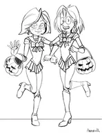 artist:aweopalta cosplay preteena pretty_guardian_sailor_moon sailor_moon stick_klein teena_keene // 1300x1690 // 583KB