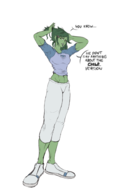 artist:tullymonst3r ben_10 cosplay gwen_tennyson marvel she-hulk // 1422x2242 // 545KB