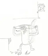 artist:robren eileen_roberts regular_show rigby // 1032x1193 // 126KB