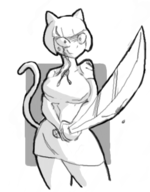 artist:terrible_the_drawfag parody pulp_fiction pussycat takena_nagao // 351x450 // 68KB