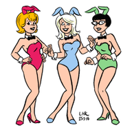 archie_comics artist:lhk josie melody pepper playboy_bunny // 800x800 // 325KB