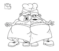 alice_in_wonderland artist:anthropolog_itr cosplay disney little_nightmares the_twin_chefs tweedledee tweedledum // 737x638 // 82KB