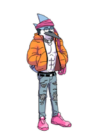 6ix9ine cosplay mordecai regular_show // 655x888 // 123KB