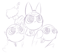 amphibia anne_boonchuy artist:terrible_the_drawfag blossom bubbles buttercup parody powerpuff_girls // 627x575 // 135KB