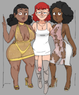 artist:dbaru ayomide claire_augustus futa questionable_content yemisi // 1360x1635 // 1.1MB