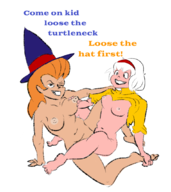 archie_comics bewitched crossovers nude sabrina_spellman sabrina_the_teenage_witch samantha_stephens tribadism // 950x1066 // 405KB