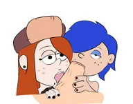 crossovers ed_edd_n_eddy fellatio gravity_falls kanker_sisters marie_kanker wendy_corduroy // 1953x1538 // 207KB
